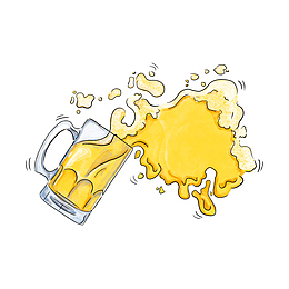 啤酒杯中的啤酒下载