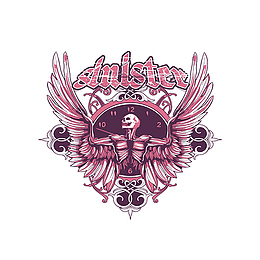 奔放抽象涂鸦风格人物形象素材合