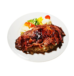一碟韩式烤肉拌饭