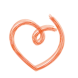 爱心涂鸦设计素材