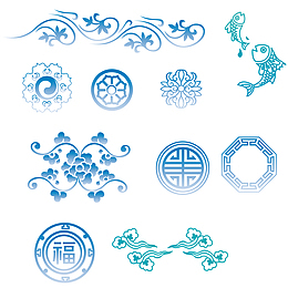 韩国花纹素材