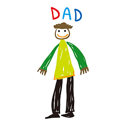 DAD儿童画卡通涂鸦