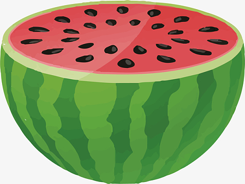 清新西瓜设计素材(1924x1452)png条纹西瓜装饰图案(612x638)png绿色
