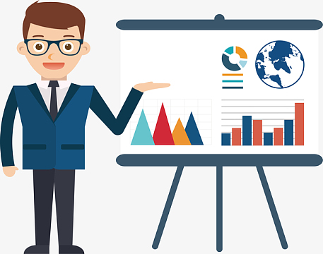 西装演讲人物设计