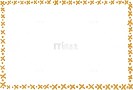 叉圈涂鸦边框