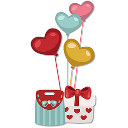 气球免费下载 七夕情人节