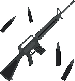 M4A1军事矢量步枪