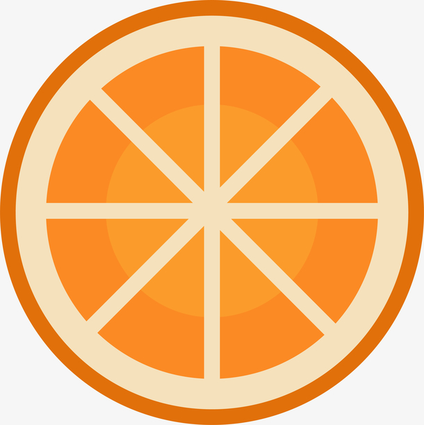 卡通橙子片png下载