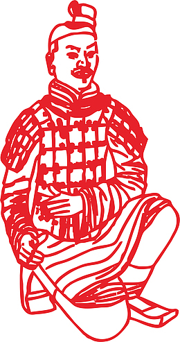 兵马俑透明背景元素
