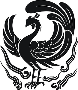 图腾凤凰纹身png手绘高清晰度