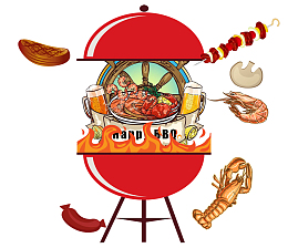 美食节卡通电商火锅PNG素材