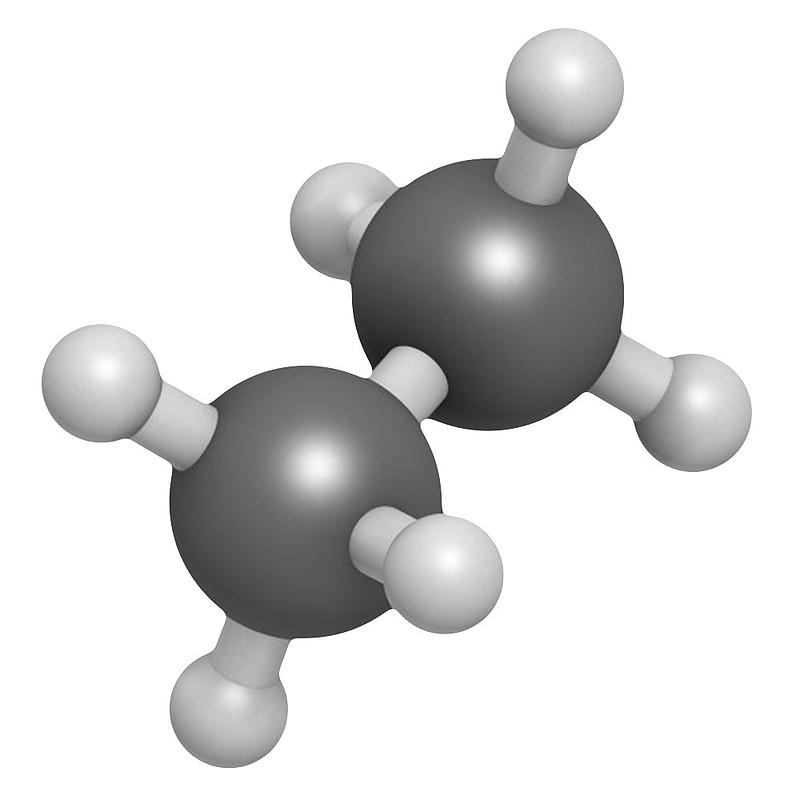 黑色乙烷天然气分子形状素材