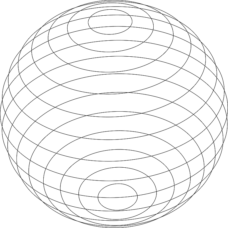 特色球形矢量创意抽象线条球形素