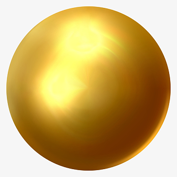 金色球体3d立体插画