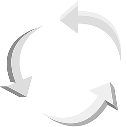 方向箭头立体插画