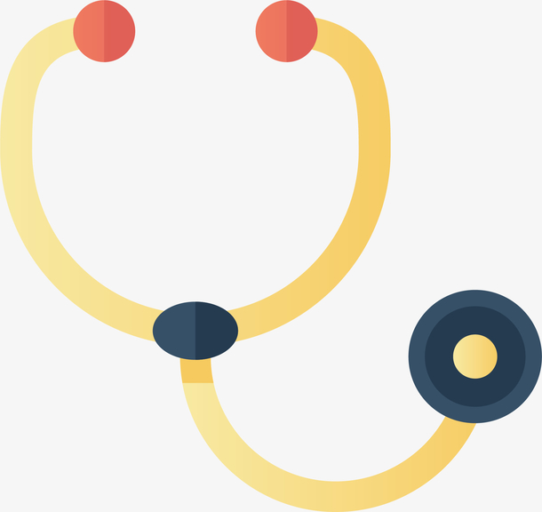 体检用的听诊器卡通素材免费下载_觅元素