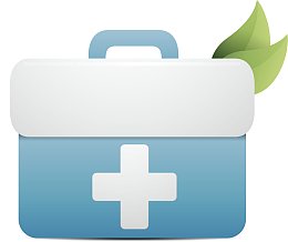 医院用的蓝色药箱