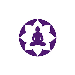 紫色佛教菩萨logo