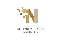 创意的字母N的logo