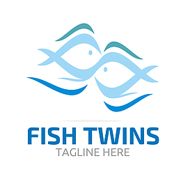 蓝色小鱼logo