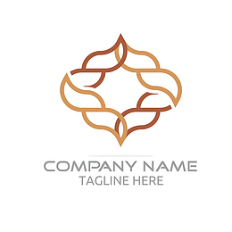 对称棕色线条logoaipng转折箭头指向aipng手绘箭头图形png手绘箭头