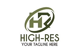 椭圆的灰绿色logo