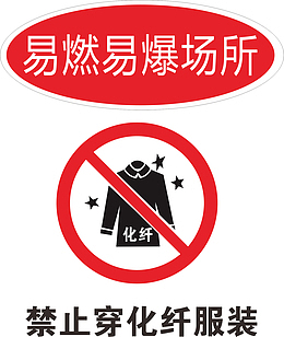 易燃易爆火警防范标志
