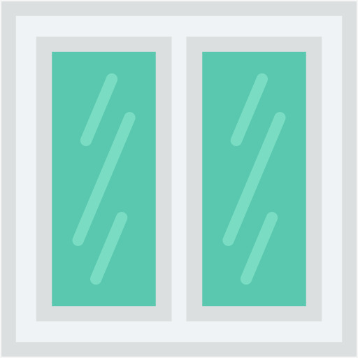 绿色手绘的窗户玻璃