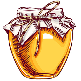 卡通蜂蜜罐免抠PNG