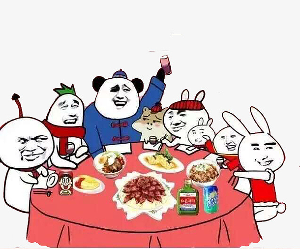 卡通庆功宴