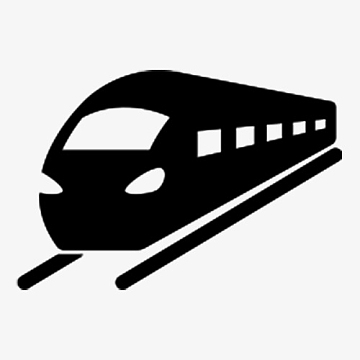 高铁剪影素材_高铁剪影图片元素-觅元素