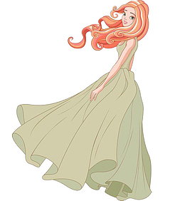 长发飘飘的女子