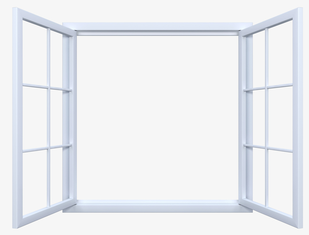 浅蓝色的窗户效果图素材免费下载_觅元素