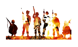 创意军人人物剪影