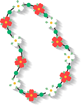 矢量花环