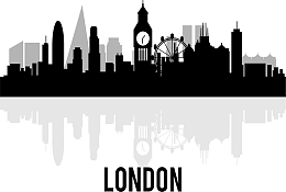英国伦敦城市剪影