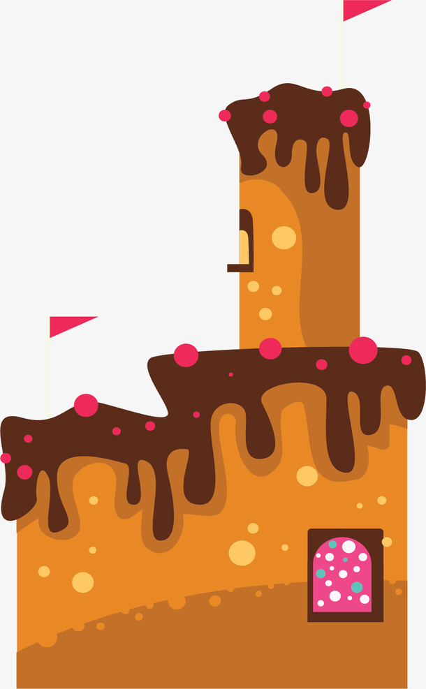 巧克力蛋糕的城堡