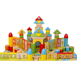 积木城堡正视图