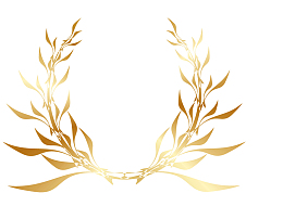 金色对称树叶图标设计