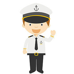 灰色圆弧创意水手元素