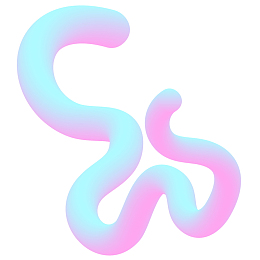 马卡龙渐变流体形状