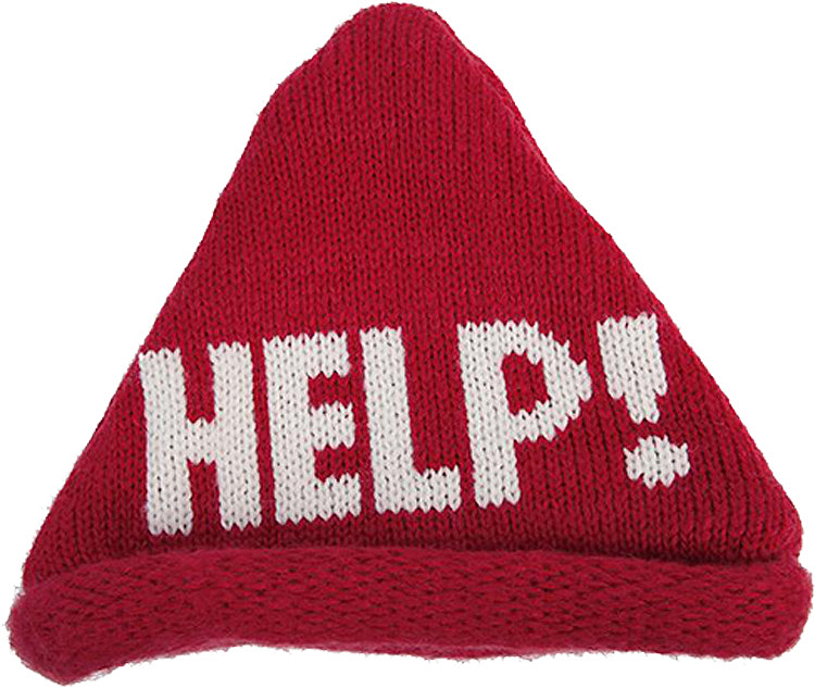 红色help帽子