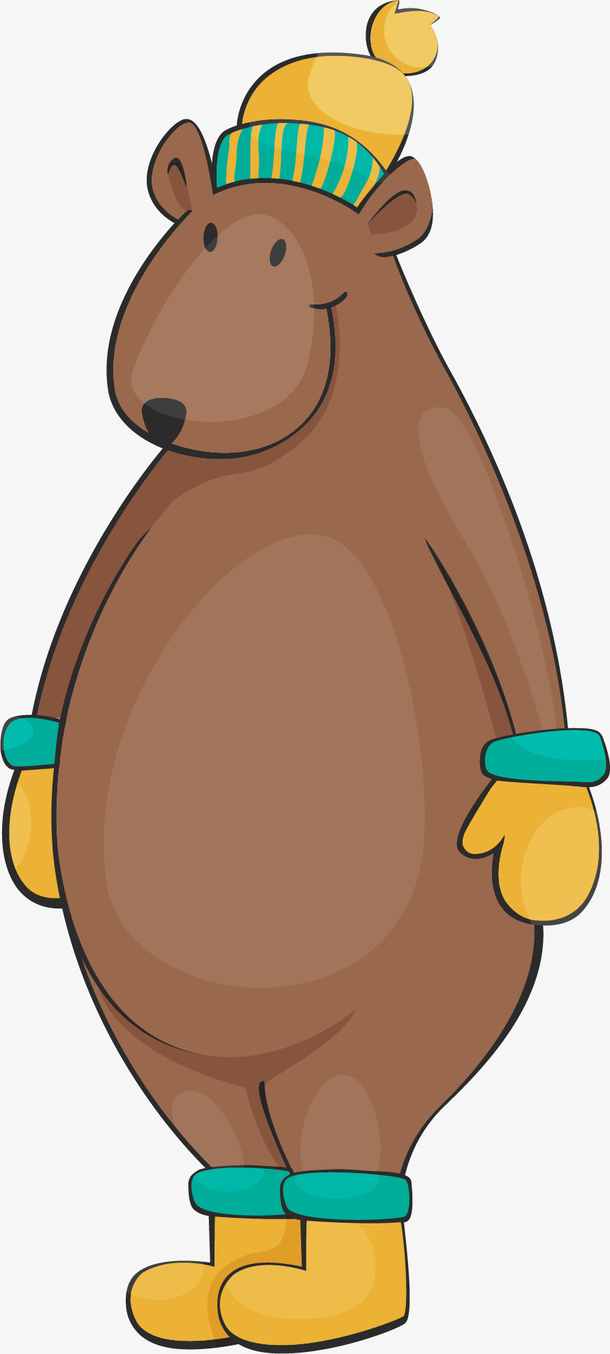 矢量手绘可爱动物素材免费下载_觅元素