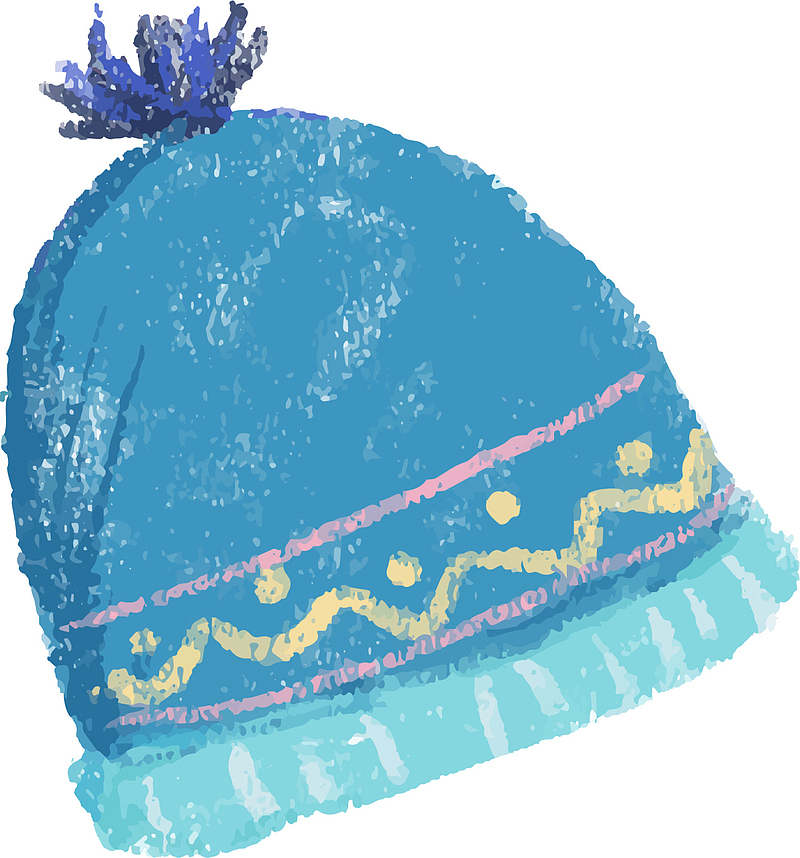 冬季温暖毛线帽子