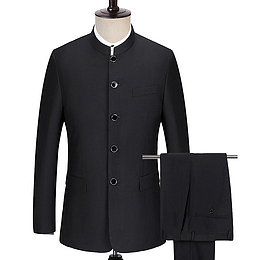 春季立领男士中山装