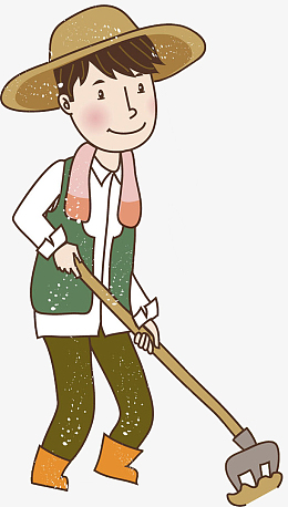 农民锄头卡通元素_手绘/卡通图片免费下载_手绘/卡通素材_觅元素