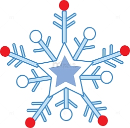 浪漫冬雪矢量设计图
