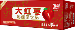 实物红色包装大红枣酸奶免抠