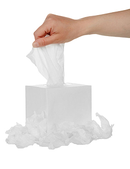 手不停的抽拉着纸巾