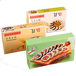 三种寿司盒包装免扣